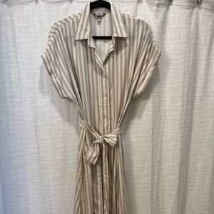 H&M Pinstripe Dress Size Large